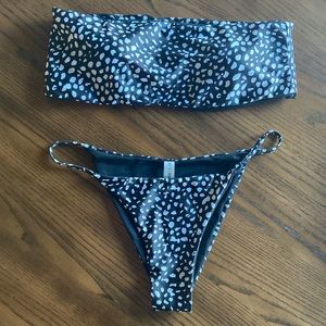 Zaful Bandeau top string bikini